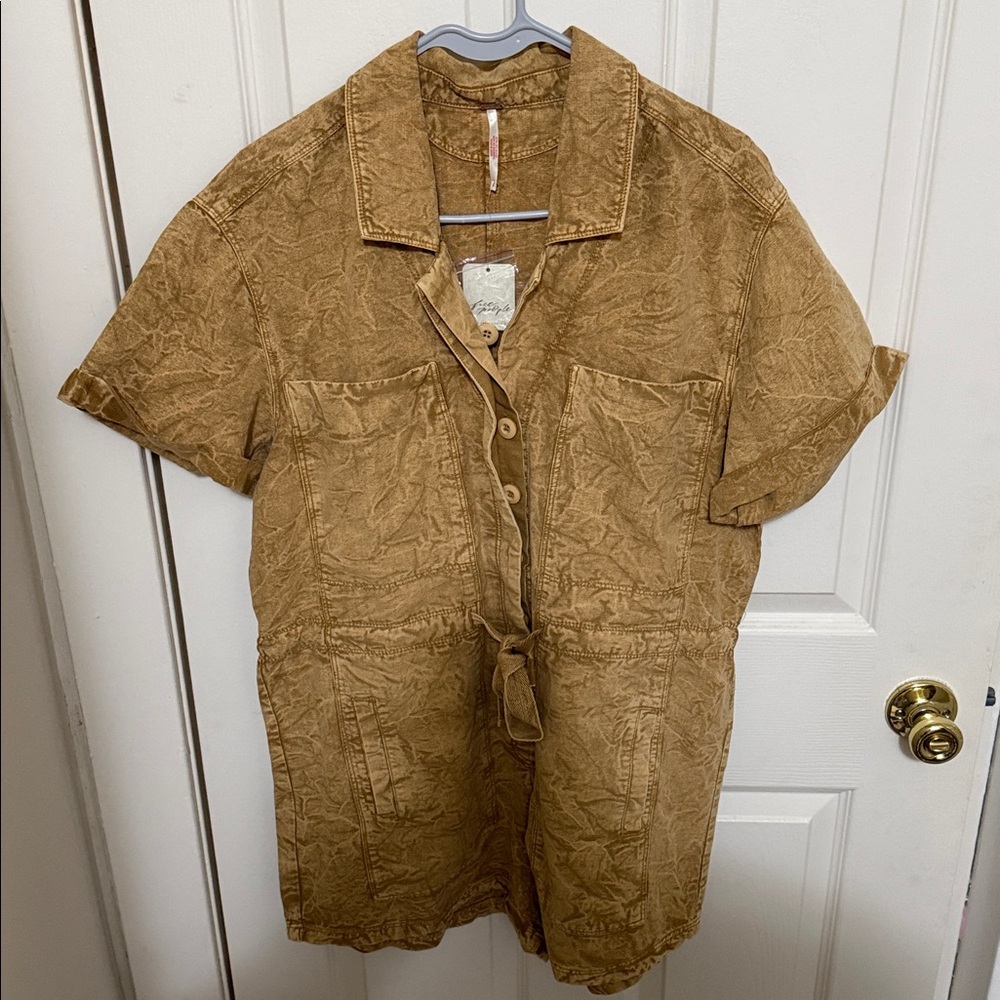 NWT Free People Rhodes Chino Romper Size S - Picture 12 of 12